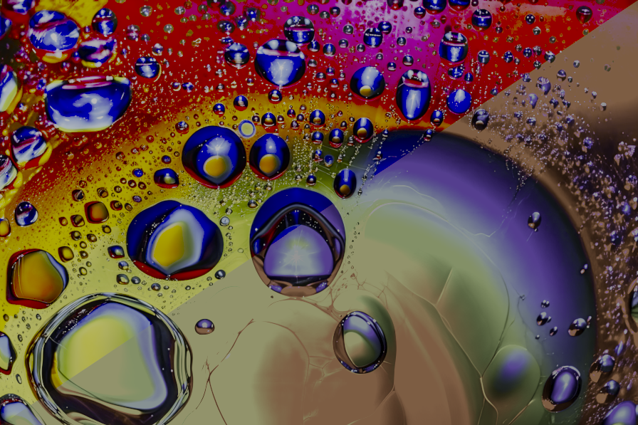 Vibrant Liquid Abstract HDR vs SDR Image